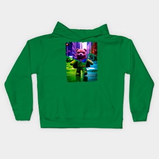 super bear 04 Kids Hoodie